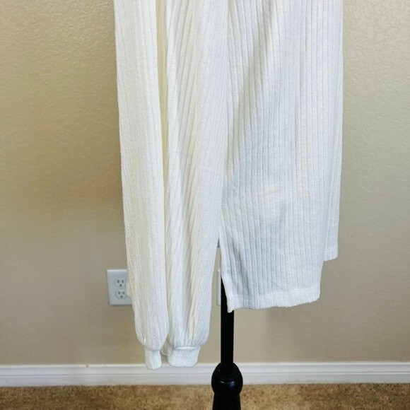 Sanctuary white top women tunic ribbed cowl neck long sleeve Size M softgirl - Picture 7 of 12